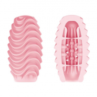 Мастурбатор Pretty Love Passionate Double-Sided Egg, рожевий — Просмотреть изображение 3