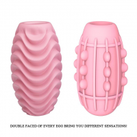 Мастурбатор Pretty Love Passionate Double-Sided Egg, рожевий — Просмотреть изображение 4