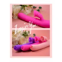 Вібратор Angelia USB 3 functions of thrusting / 20 vibrations Pink — Переглянути зображення 2