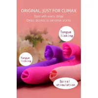 Вібратор Angelia USB 3 functions of thrusting / 20 vibrations Pink — Переглянути зображення 3