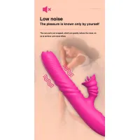 Вібратор Angelia USB 3 functions of thrusting / 20 vibrations Pink — Переглянути зображення 9
