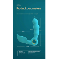 Вібростимулятор простати Boss Series Angelo Male Prostate Triple Stimulation, бірюзовий — Переглянути зображення 4