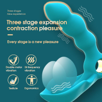 Вібростимулятор простати Boss Series Angelo Male Prostate Triple Stimulation, бірюзовий — Переглянути зображення 5