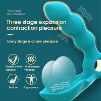 Вібростимулятор простати Boss Series Angelo Male Prostate Triple Stimulation, бірюзовий — Просмотреть изображение 5