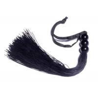 Батіг Silicone Whip Black 10 - Fetish Boss Series — Переглянути зображення 3