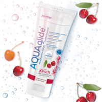 Лубрикант на водній основі з ароматом вишні AQUAglide Cherry , 100 мл