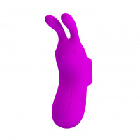 Насадка на палець з вібрацією Pretty Love Finger Bunny, фіолетова — Просмотреть изображение 4