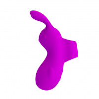 Насадка на палець з вібрацією Pretty Love Finger Bunny, фіолетова — Просмотреть изображение 5