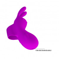 Насадка на палець з вібрацією Pretty Love Finger Bunny, фіолетова — Просмотреть изображение 7