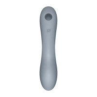 Вакуумний стимулятор клітора для жінок з вібрацією Satisfyer Curvy Trinity 3, сірий