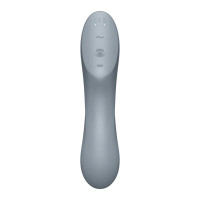 Вакуумний стимулятор клітора для жінок з вібрацією Satisfyer Curvy Trinity 3, сірий — Просмотреть изображение 3