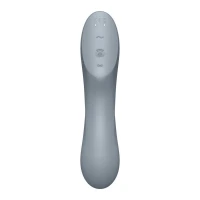 Вакуумний стимулятор клітора для жінок з вібрацією Satisfyer Curvy Trinity 3, сірий — Просмотреть изображение 3