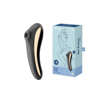 Вакуумний стимулятор клітора для жінок з вібрацією Satisfyer Dual Kiss, чорний — Просмотреть изображение 5