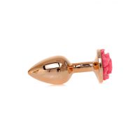 Анальна пробка B - Series HeavyFun Jewellery, червоно-золотиста