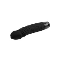 Вібратор M-Mello Thick Realistic Dildo 19.5 см, чорний — Просмотреть изображение 4