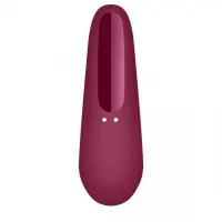 Вакуумний стимулятор клітора для жінок Satisfyer Curvy 1+, бордовий