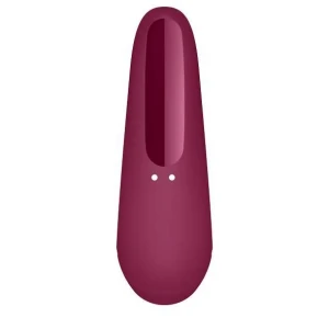 Вакуумний стимулятор клітора для жінок Satisfyer Curvy 1+, бордовий