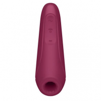Вакуумний стимулятор клітора для жінок Satisfyer Curvy 1+, бордовий — Переглянути зображення 3