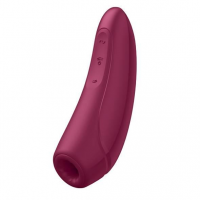Вакуумний стимулятор клітора для жінок Satisfyer Curvy 1+, бордовий — Переглянути зображення 4