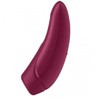 Вакуумний стимулятор клітора для жінок Satisfyer Curvy 1+, бордовий — Переглянути зображення 5