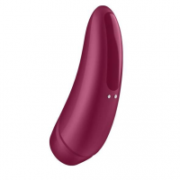 Вакуумний стимулятор клітора для жінок Satisfyer Curvy 1+, бордовий — Переглянути зображення 6