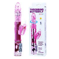 Вібратор з ротацією Throbbing Butterfly, фіолетовий — Просмотреть изображение 4