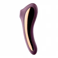 Вакуумний стимулятор клітора для жінок з вібрацією Satisfyer Dual Kiss, фіолетовий — Просмотреть изображение 3