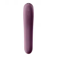 Вакуумний стимулятор клітора для жінок з вібрацією Satisfyer Dual Kiss, фіолетовий — Просмотреть изображение 4