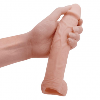 Насадка на член Baile Sex Toys Big Man, тілесна — Просмотреть изображение 4