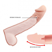 Насадка на член Baile Sex Toys Big Man, тілесна — Просмотреть изображение 7