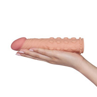 Насадка на член Lovetoy Pleasure X-Tender Penis Sleeve Flesh 2, тілесний