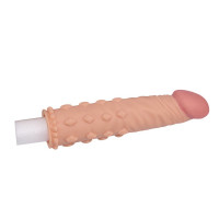 Насадка на член Lovetoy Pleasure X-Tender Penis Sleeve Flesh 2, тілесний — Просмотреть изображение 3