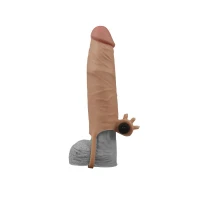 Вібронасадка на член Pleasure X-Tender Vibrating Penis Sleeve #1 — Переглянути зображення 3