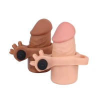 Вібронасадка на член Pleasure X-Tender Vibrating Penis Sleeve #1 — Переглянути зображення 4
