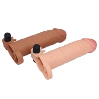 Вібронасадка на член Pleasure X-Tender Vibrating Penis Sleeve #1 — Переглянути зображення 6
