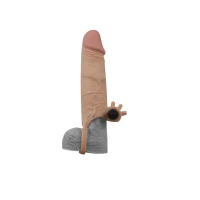 Насадка на член з вібрацією Pleasure X-Tender Vibrating Penis Sleeve #2 — Переглянути зображення 3