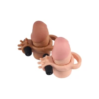 Насадка на член з вібрацією Pleasure X-Tender Vibrating Penis Sleeve #2 — Переглянути зображення 5