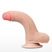 Фалоімітатор 7'' Sliding Skin Dual Layer Dong — Просмотреть изображение 5