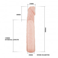 Насадка на пеніс SILICONE SLEEVE — Просмотреть изображение 6