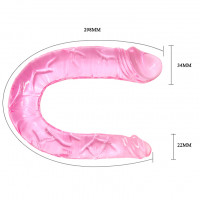 Подвійний фалоімітатор DOUBLE DONG 30CM — Просмотреть изображение 4