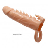 Насадка на пеніс Pretty Love Penis Sleeve Emmitt, тілесна