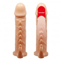 Насадка на пеніс Pretty Love Penis Sleeve Emmitt, тілесна — Просмотреть изображение 7