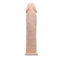 Насадка на пеніс Pretty Love Penis Sleeve, тілесна, 18 см — Переглянути зображення 2