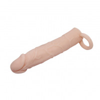 Насадка на пеніс Pretty Love Penis Sleeve, тілесна, 18 см — Просмотреть изображение 6