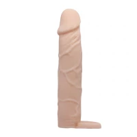 Насадка на пеніс Pretty Love Penis Sleeve, тілесна, 18 см — Переглянути зображення 7