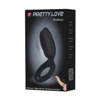 Віброкільце для члена Pretty Love Esther, чорне — Переглянути зображення 9