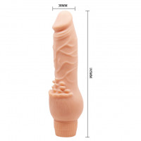Вібратор Baile Barbara Clark Realistic Multi-Speed Vibrator 19.5 см, тілесний — Просмотреть изображение 7