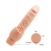 Вібратор Baile Barbara Clark Realistic Multi-Speed Vibrator 19.5 см, тілесний — Просмотреть изображение 9