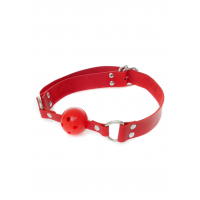 Кляп червоного кольору Knebel-Ball Gag - Fetish Boss Series — Переглянути зображення 7