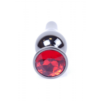Анальна пробка B - Series HeavyFun Jewellery Dark Silver, червона — Просмотреть изображение 9